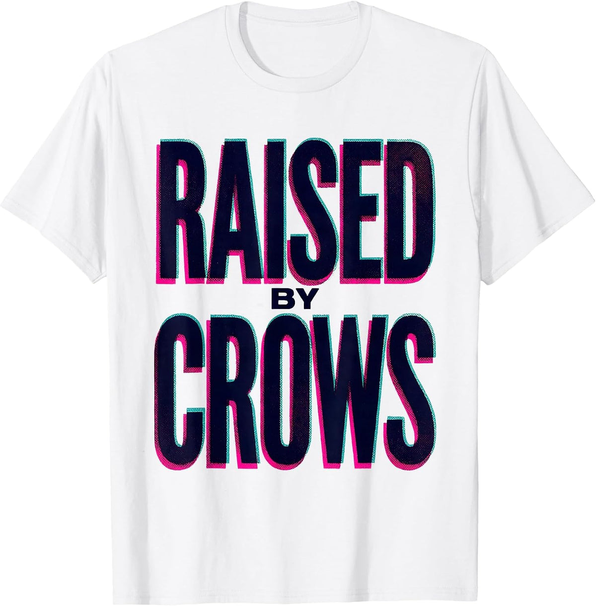 Men's Raised by Crows Dark Nature Crow Design T-Shirt - White