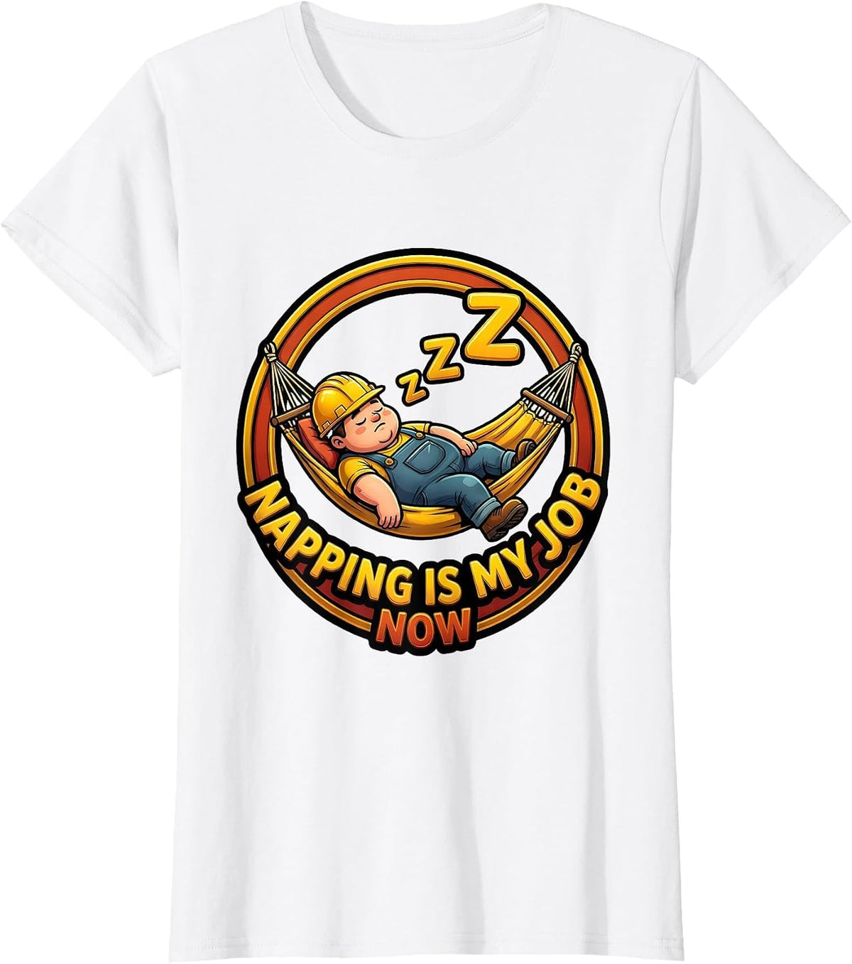 Napping Is My Job Now Labor Day Design T-Shirt - White
