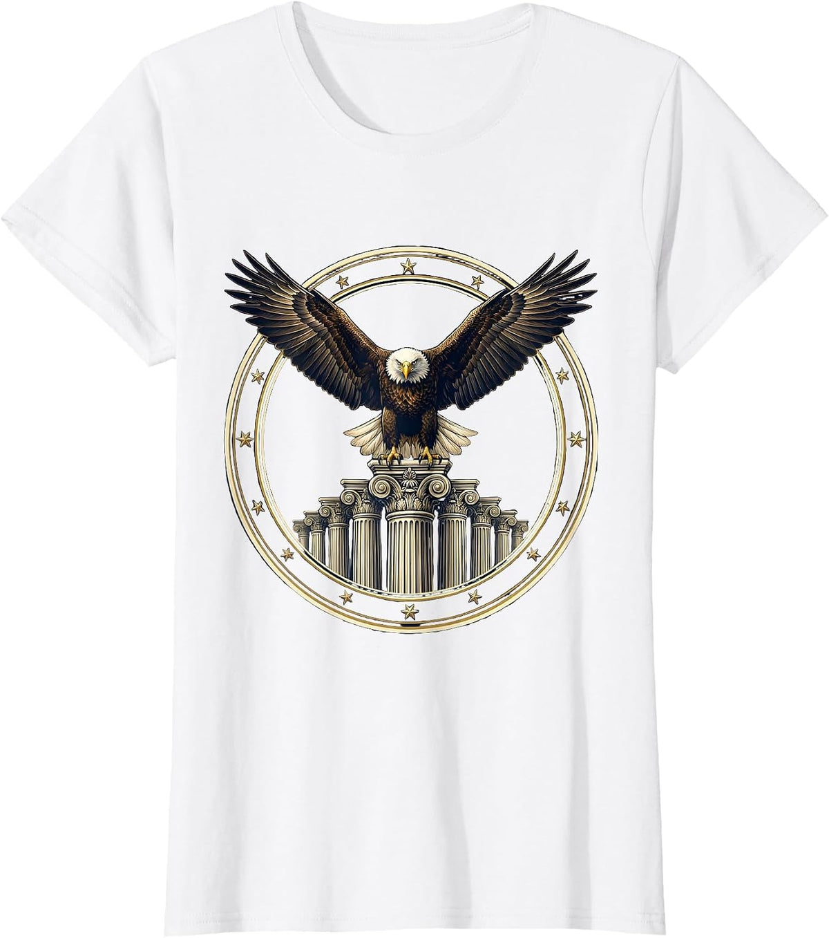 President Pride Labor Day Bald Eagle White House T-Shirt - White