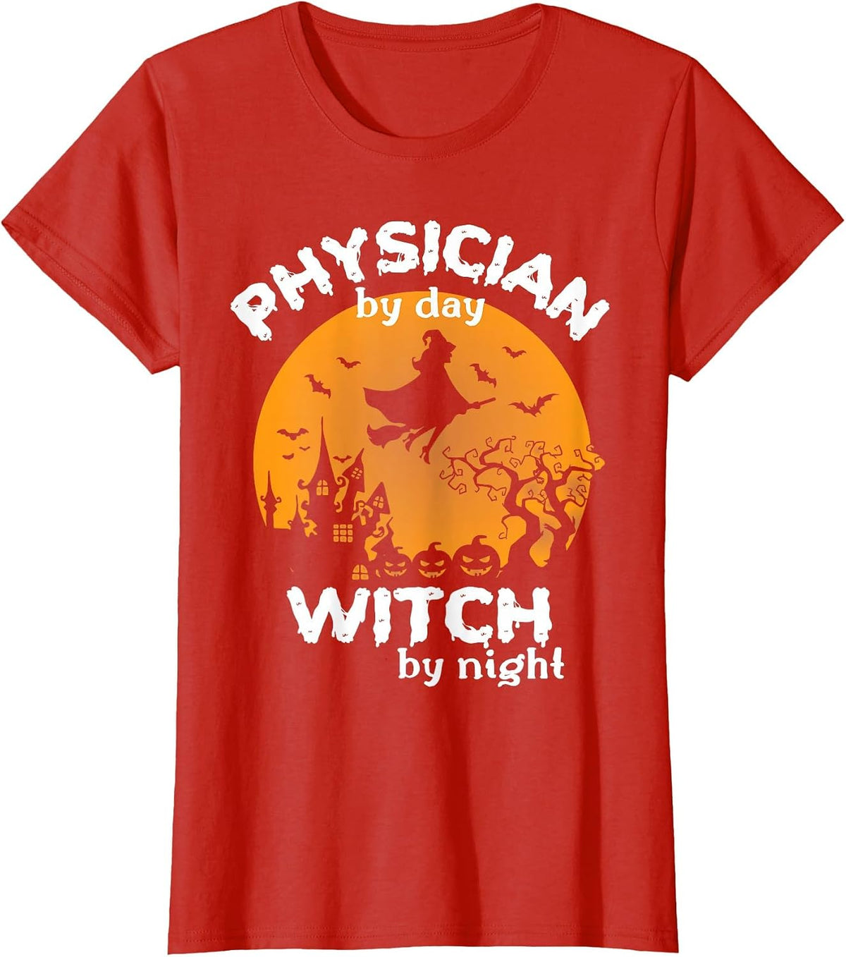 Funny Physician Doctor Halloween Costume for Physicians T-Shirt - Red