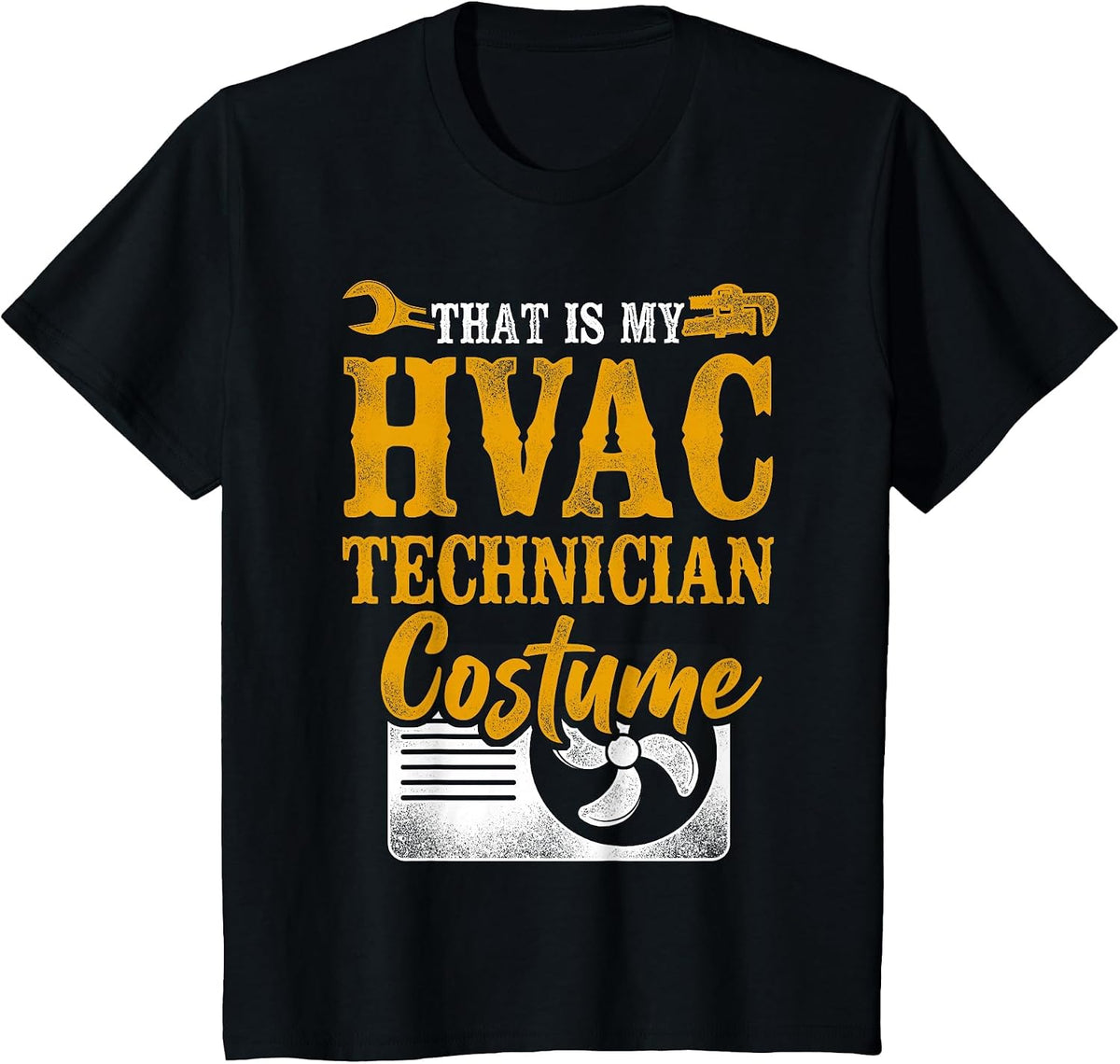 HVAC Technician Tech Halloween Vintage that is My HVAC T-Shirt - Black