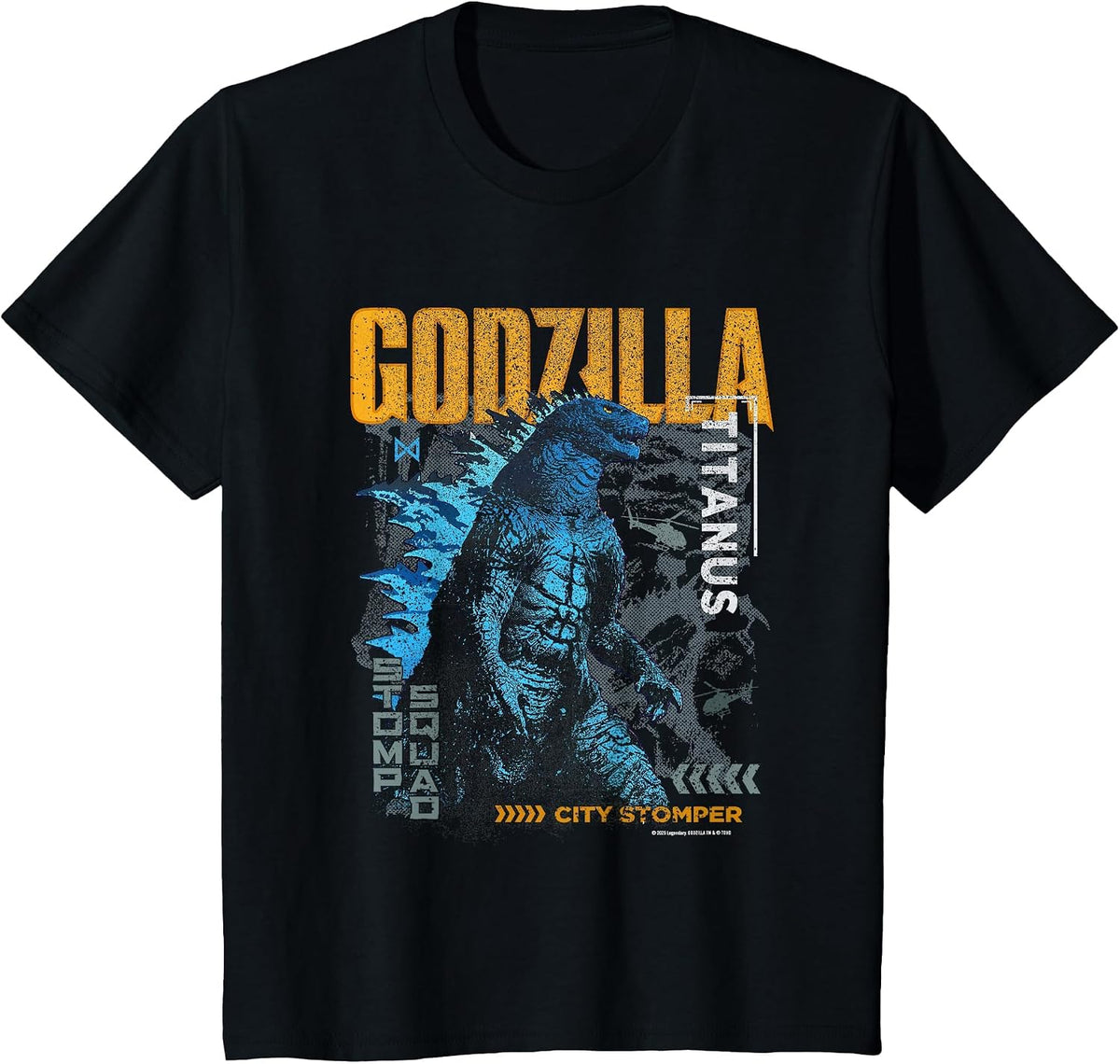 Monsterverse Godzilla Shirt for Adults + Kids. Godzilla Day T-Shirt - Black