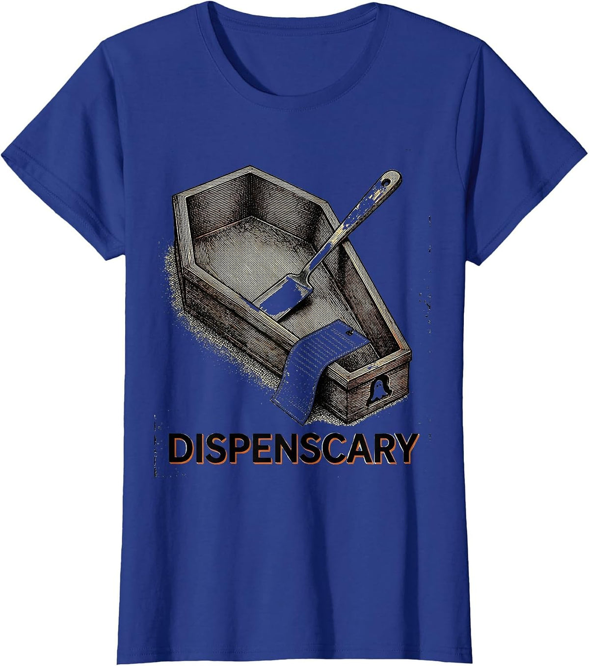 Women's Dispenscary Pharmacy Halloween Pharmacist Tech Crew T-Shirt - Royal Blue