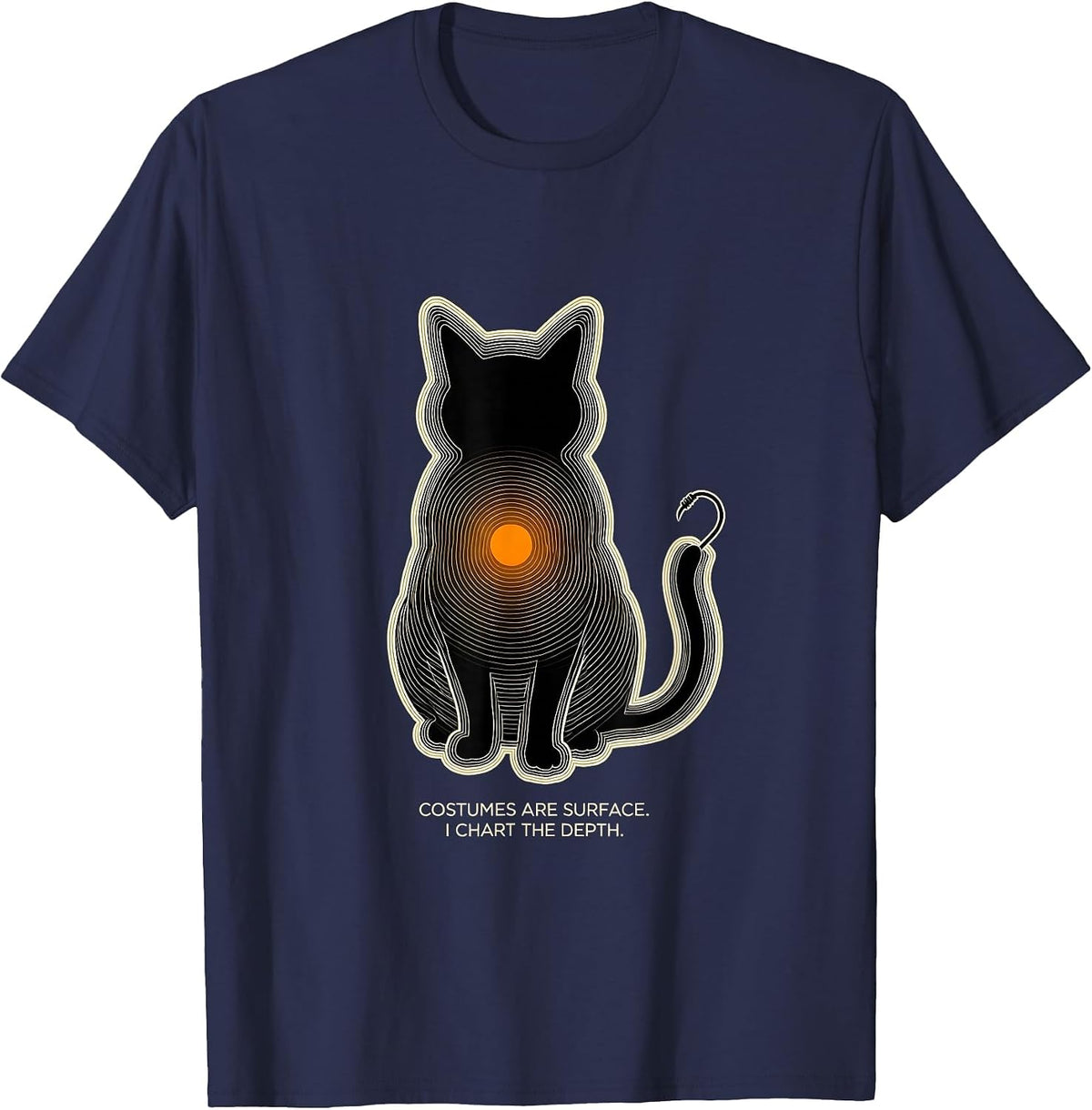 Men's Costumes Are Surface I Chart The Depth Sonographer T-Shirt - Navy Blue
