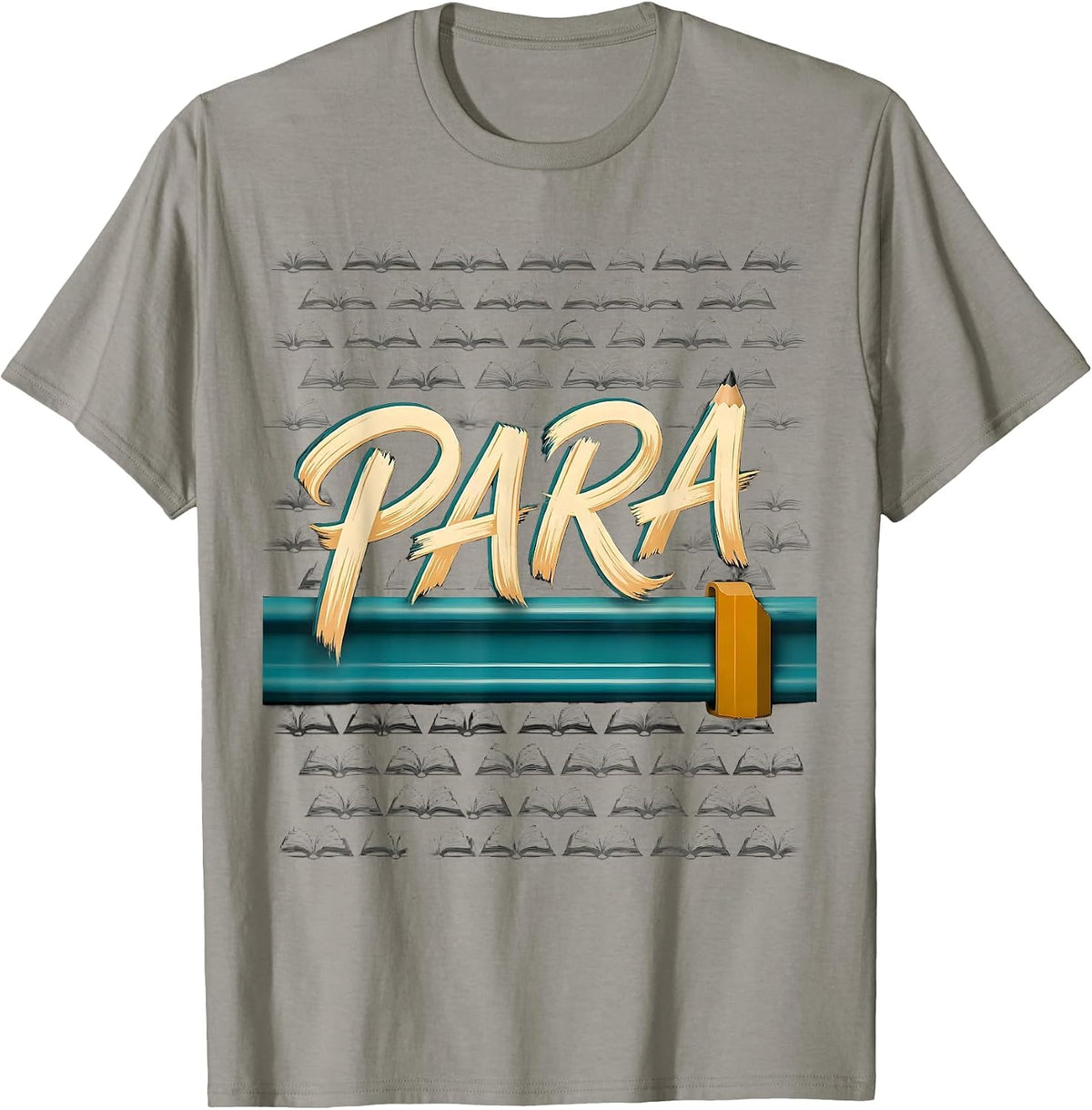 Men's Para Vintage Paraprofessional Teacher Aide School Support T-Shirt - Slate Grey