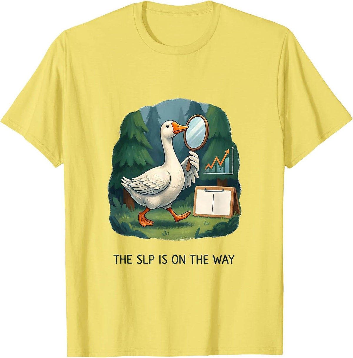 Men's The SLP Is On The Way Funny Special Education Teacher T-Shirt - Lemon Yellow