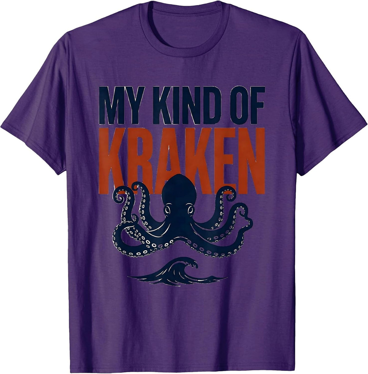 My Kind Of Kraken Vintage Octopus Kraken Lover Japanese T-Shirt - Purple