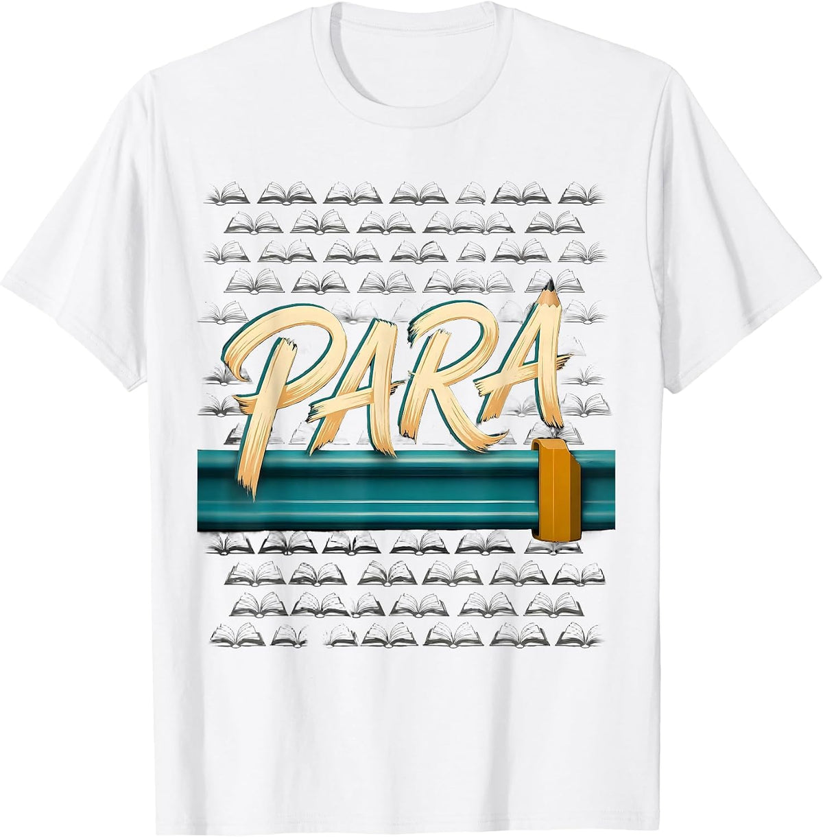 Men's Para Vintage Paraprofessional Teacher Aide School Support T-Shirt - White