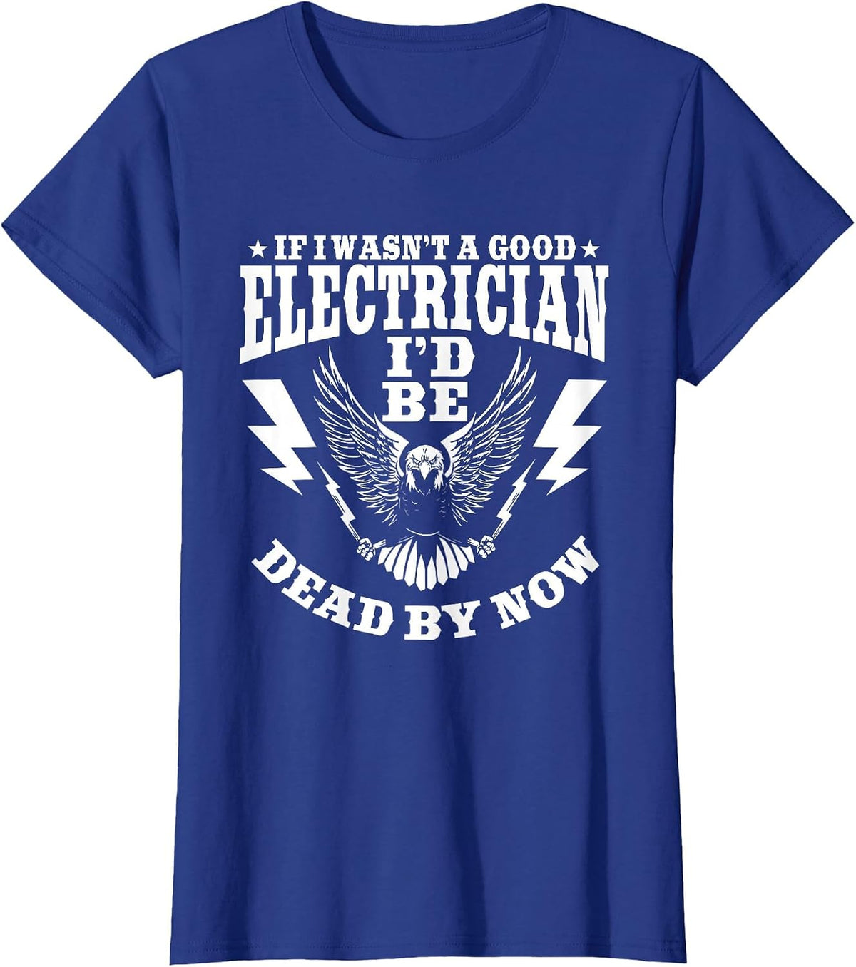 Electrician Electrical Repair Electronics Technician Wireman T-Shirt - Royal Blue