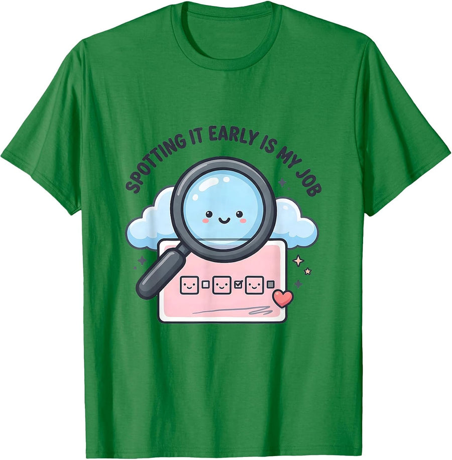 Men's Spotting It Early Is My Job Kawaii Paraprofessional T-Shirt - Kelly Green