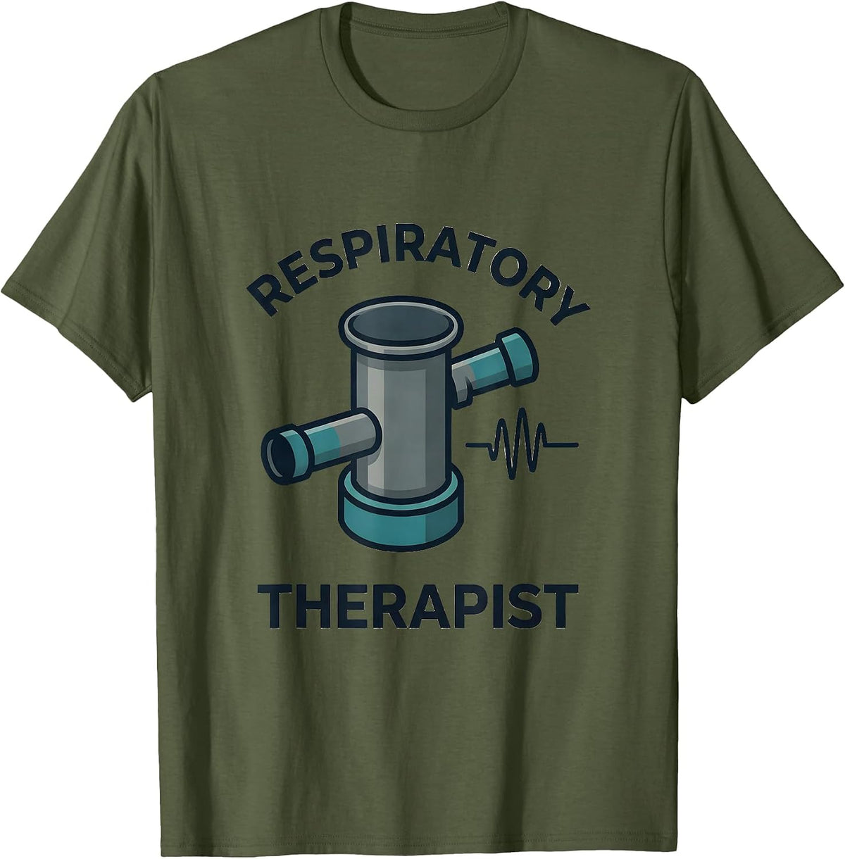 Respiratory Therapist RT Care Week Professional Pride T-Shirt - Olive Green