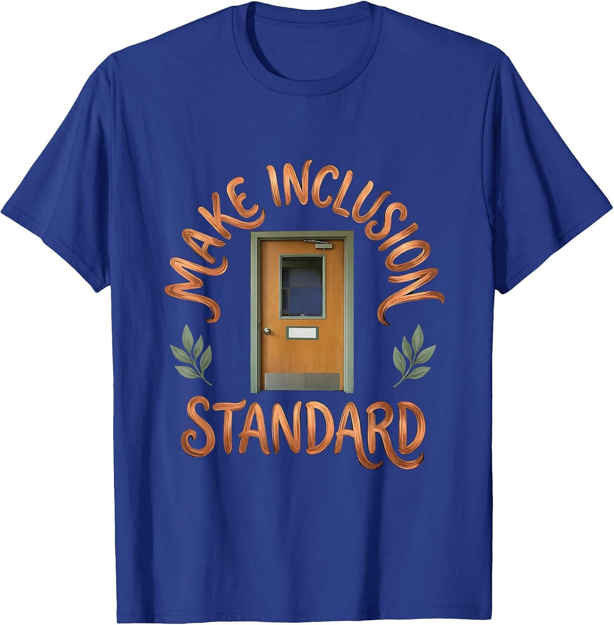 Men's Make Inclusion Standard Boho Special Education Teacher T-Shirt - Royal Blue
