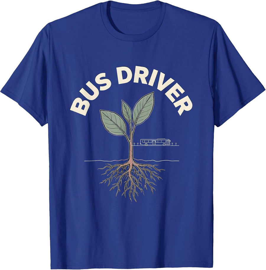 Bus Driver Wholesome Teacher Gift School Staff Appreciation T-Shirt - Royal Blue