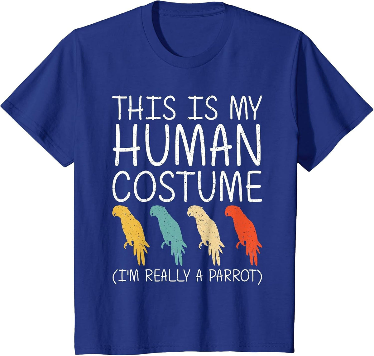 Cool Parrot Design for Men Women Macaw Bird Parrot Lover T-Shirt - Royal Blue