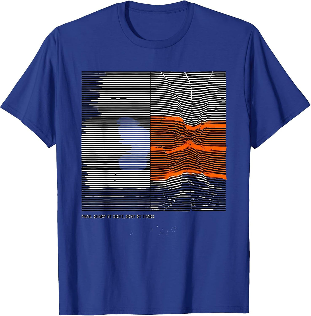 Para Sharp At Eight Bent By Three Funny Paraprofessional T-Shirt - Royal Blue