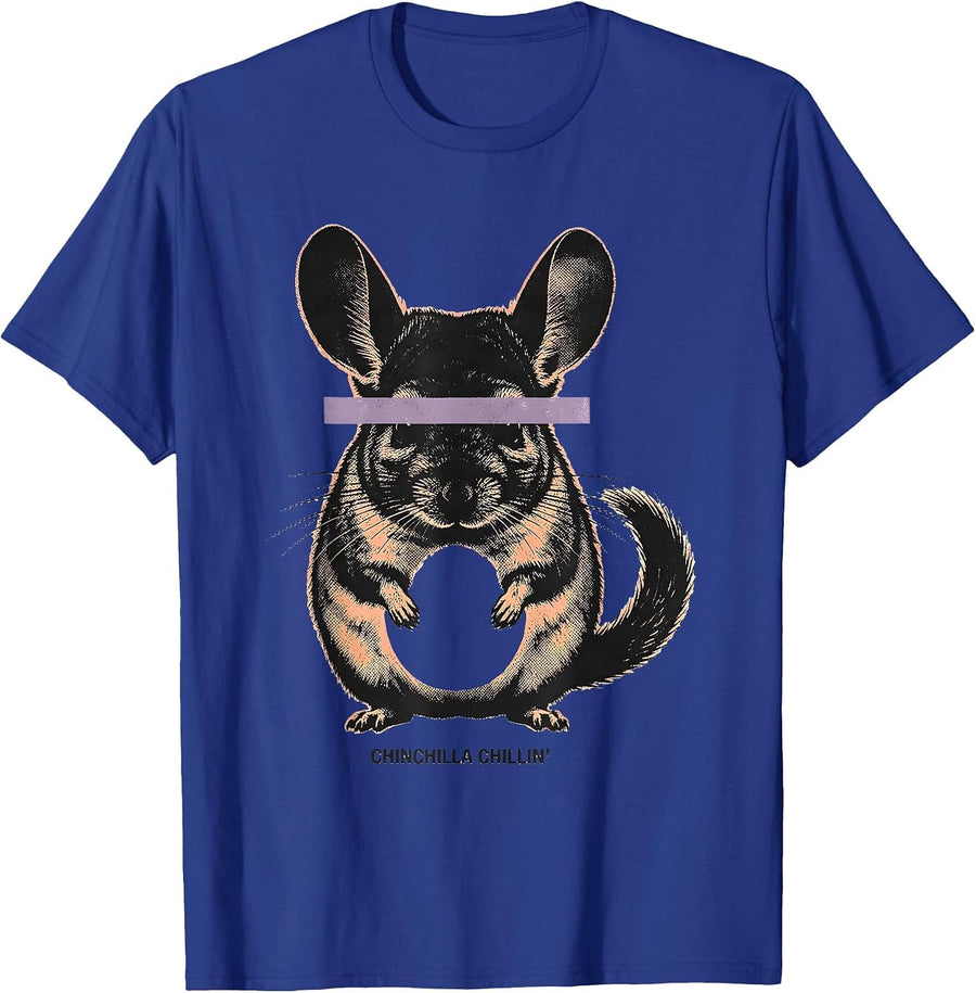 Chinchilla Chillin' Funny Chinchilla Lover Pet Owner Gift T-Shirt - Royal Blue
