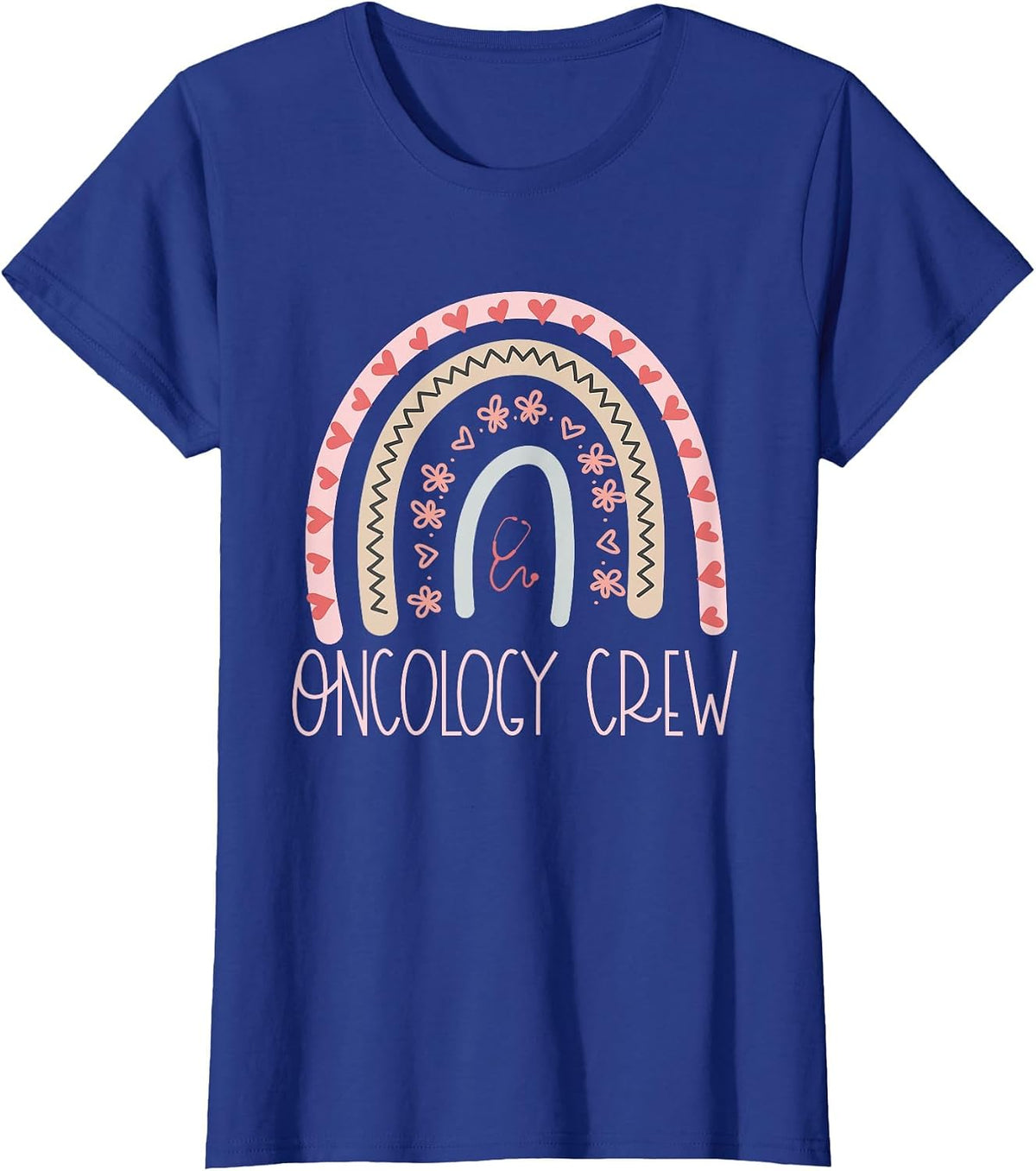 Oncology Nurse Week Medical Assistant Team Cancer Doctor T-Shirt - Royal Blue