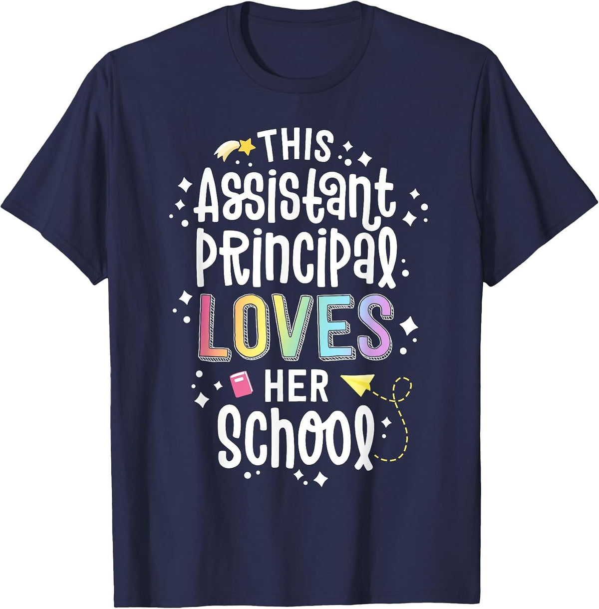 This Assistant Principal Loves Her School Vice Principal T-Shirt - Navy Blue