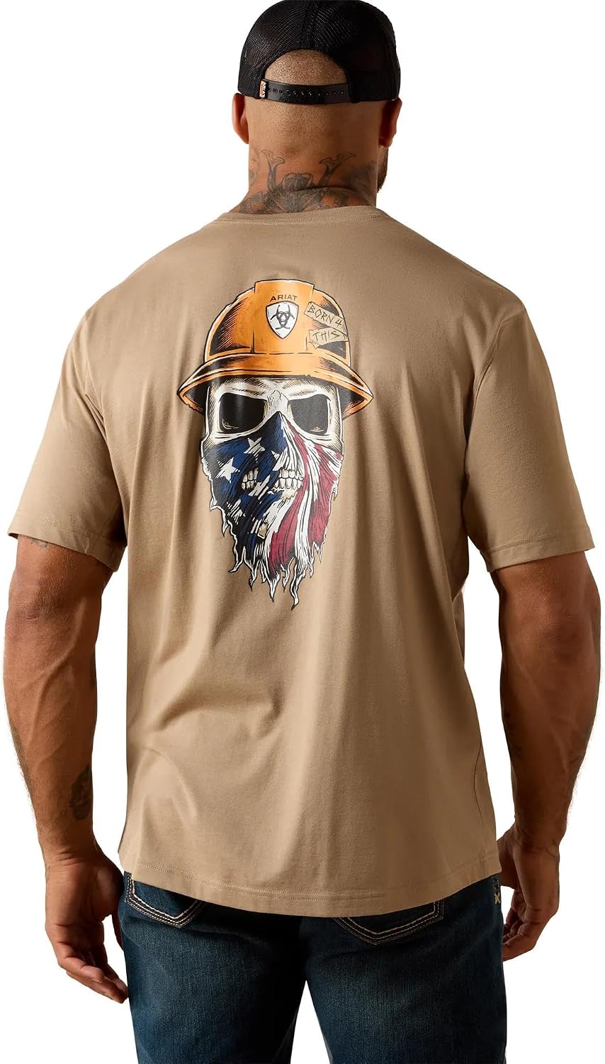 ARIAT Work Rebar Workman Born for This T-Shirt - Greige