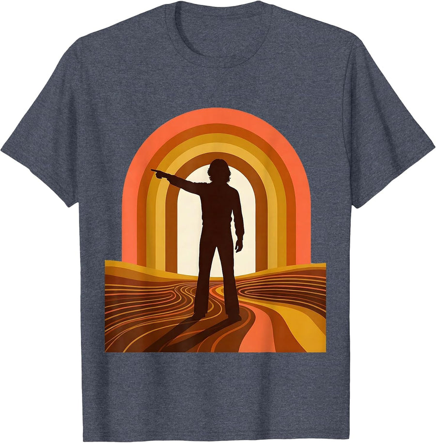 I Cant But I Know A Guy Shadowy Figure T-Shirt - Heather Blue
