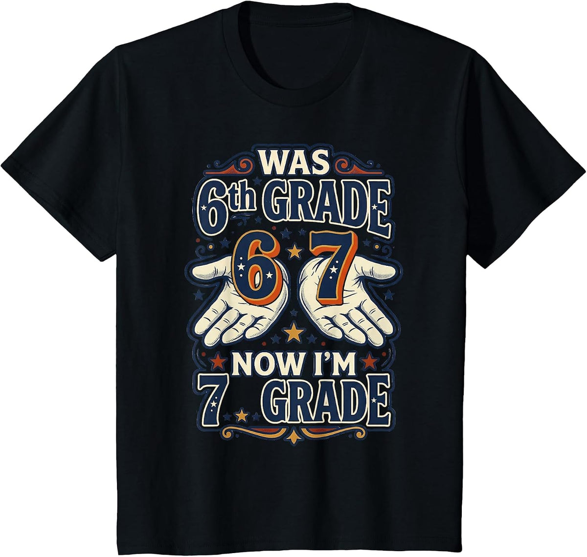 was 6th Grade Now I'm 7th Grade Student T-Shirt - Black
