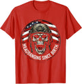 Men's Headbanging Since Birth Heavy Metal Music Design T-Shirt - Red