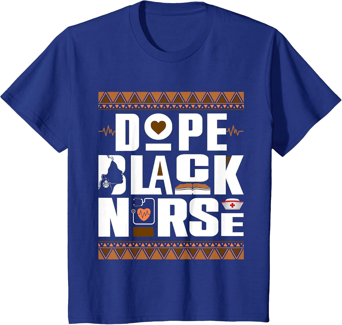 Unapologetically Dope Black Nurse Melanin Pride Nursing T-Shirt - Royal Blue