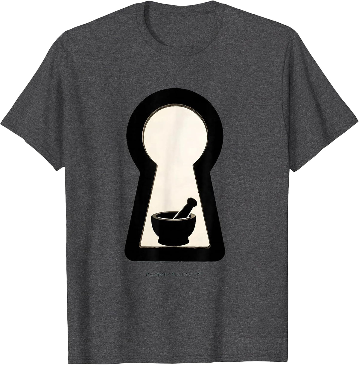 Pharmily Pharmacist Funny Pharmacy Tech Crew Halloween T-Shirt - Dark Heather Grey