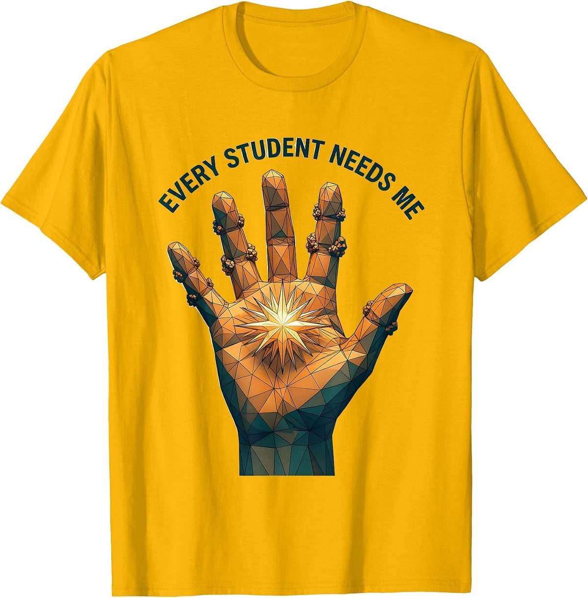 Men's Every Student Needs Me Paraprofessional Design T-Shirt - Golden Yellow