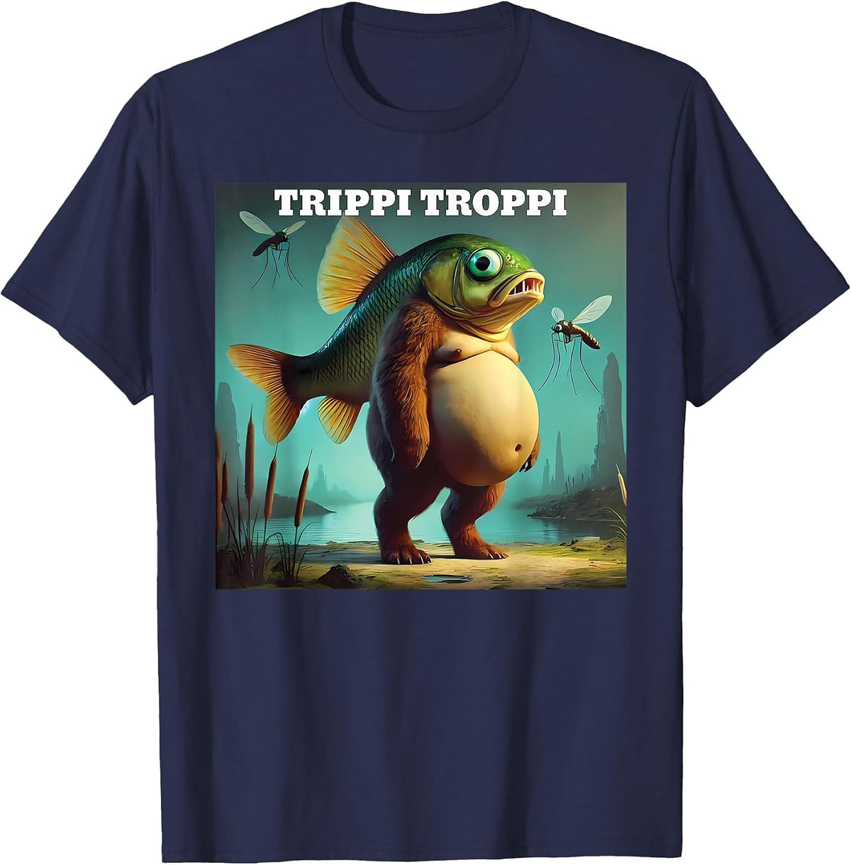 Trippi Troppi Meme T-Shirt - Navy Blue