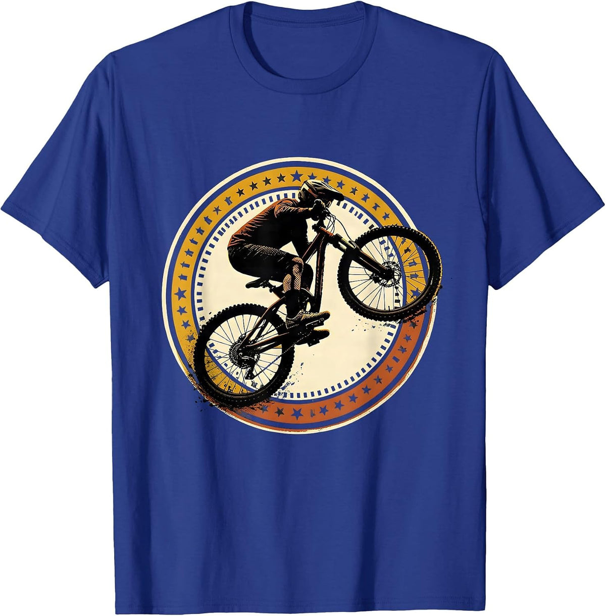 Men's Mountain Bike Crash Seal Biker Humor Gift T-Shirt - Royal Blue