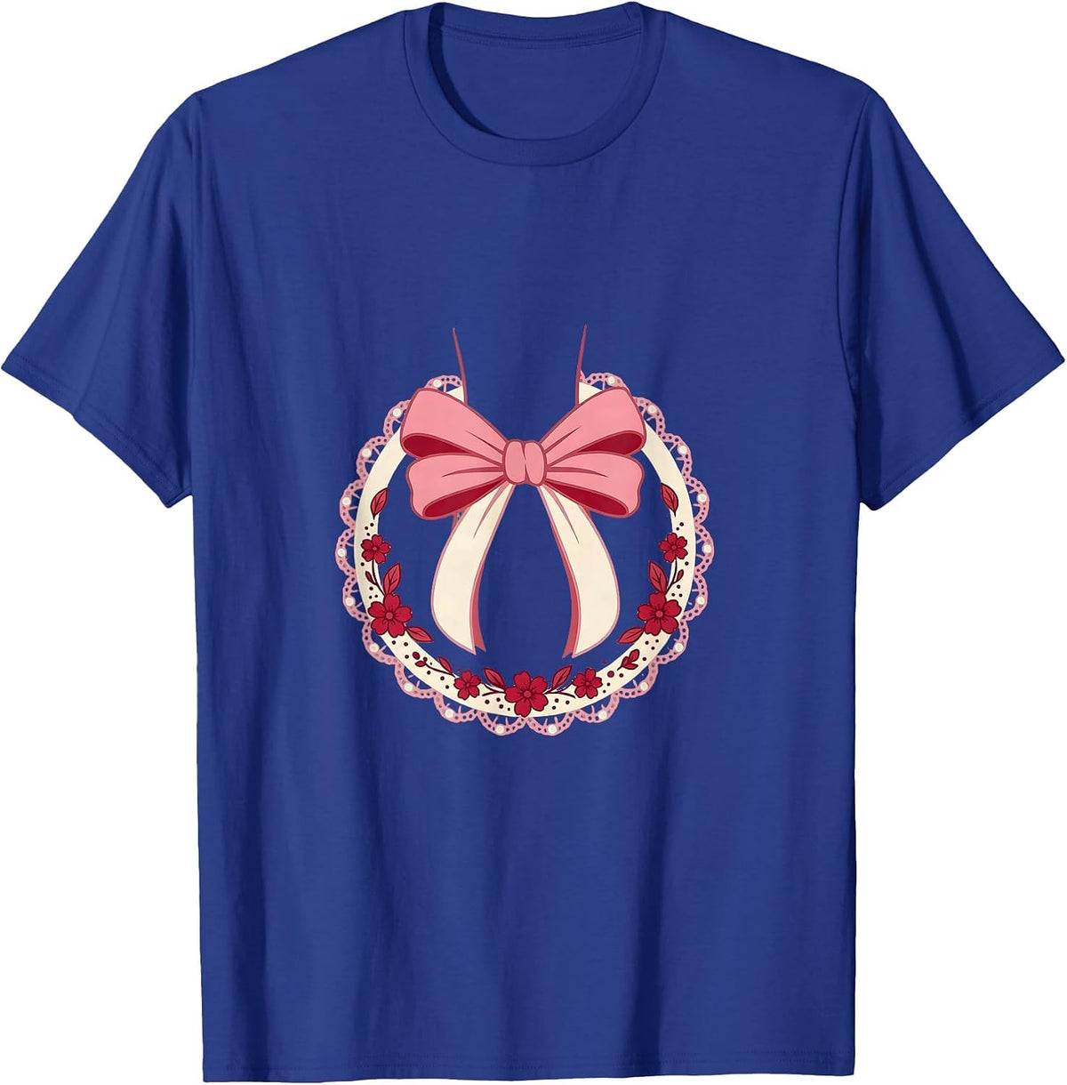 Floral Wrist Tattoo Art Gigi Design T-Shirt - Royal Blue