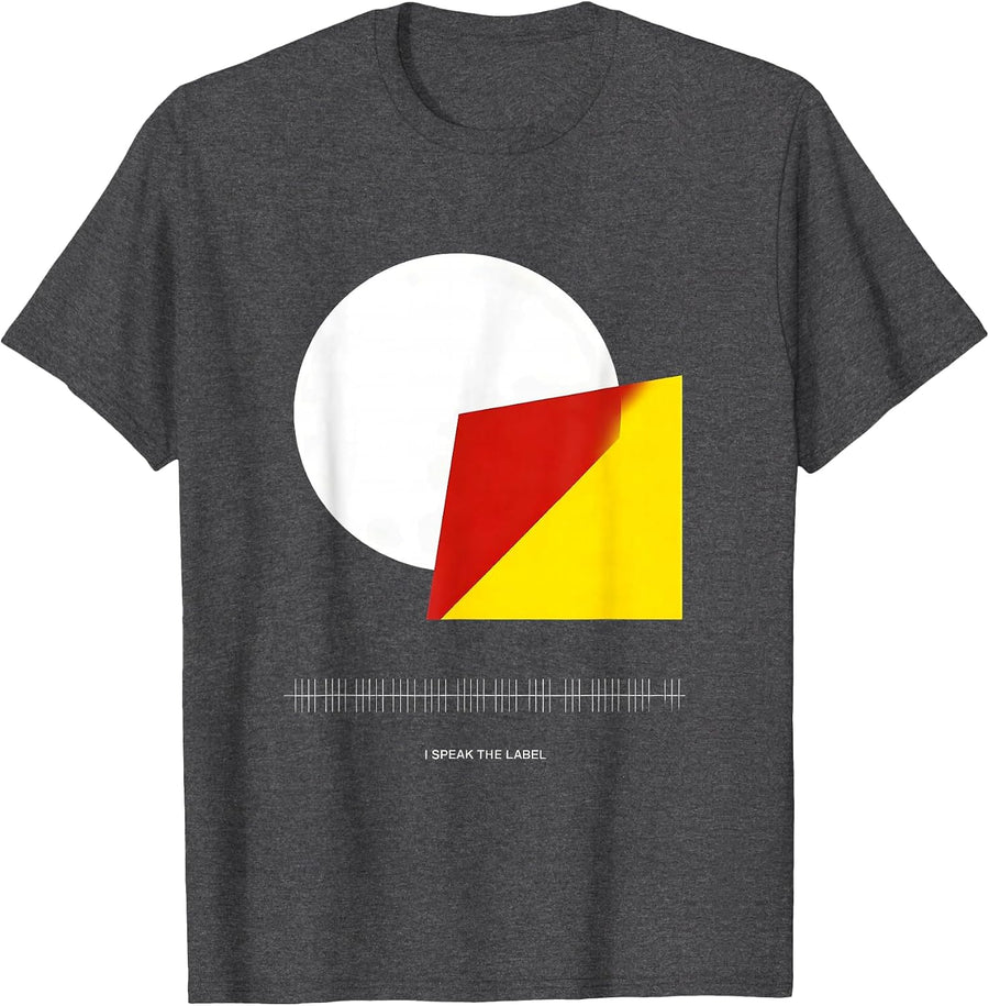 Men's I Speak The Label Funny Pharmacy Tech Pharmacist Student T-Shirt - Dark Heather Grey