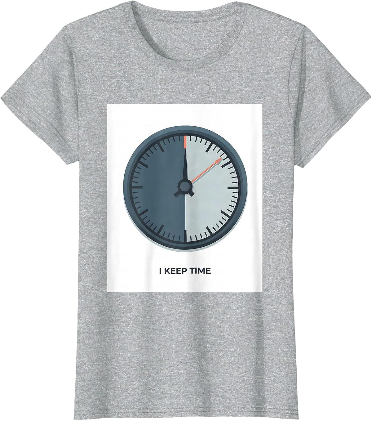 I Keep Time Editorial Conceptual Respiratory Therapist T-Shirt - Heather Grey