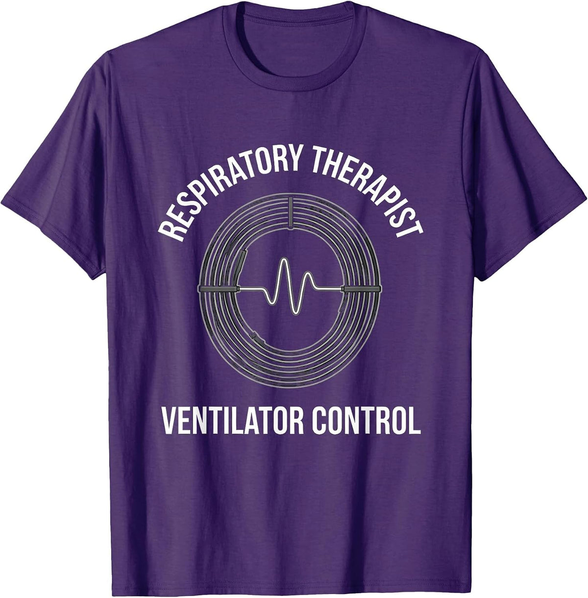 Respiratory Therapist Ventilator Control RT T-Shirt - Purple