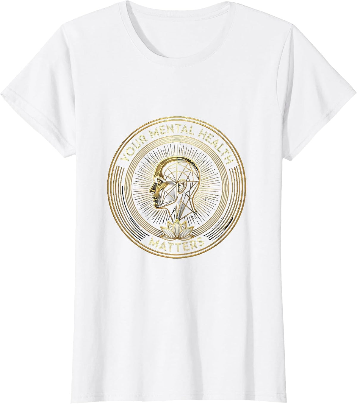 Your Mental Health Matters Awareness Design T-Shirt - White
