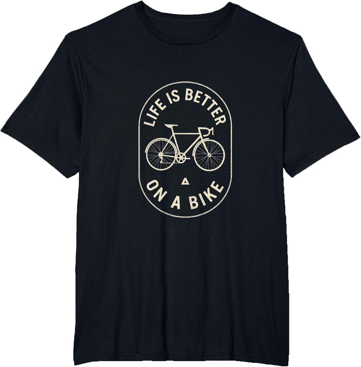 Life is Better On A Bike - Cycling Fun T-Shirt - Black