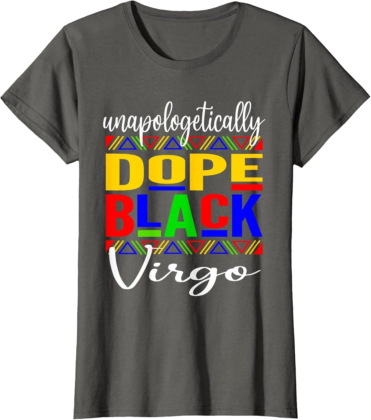 Dope Black Virgo, Virgo Vibes T-Shirt - Asphalt Grey