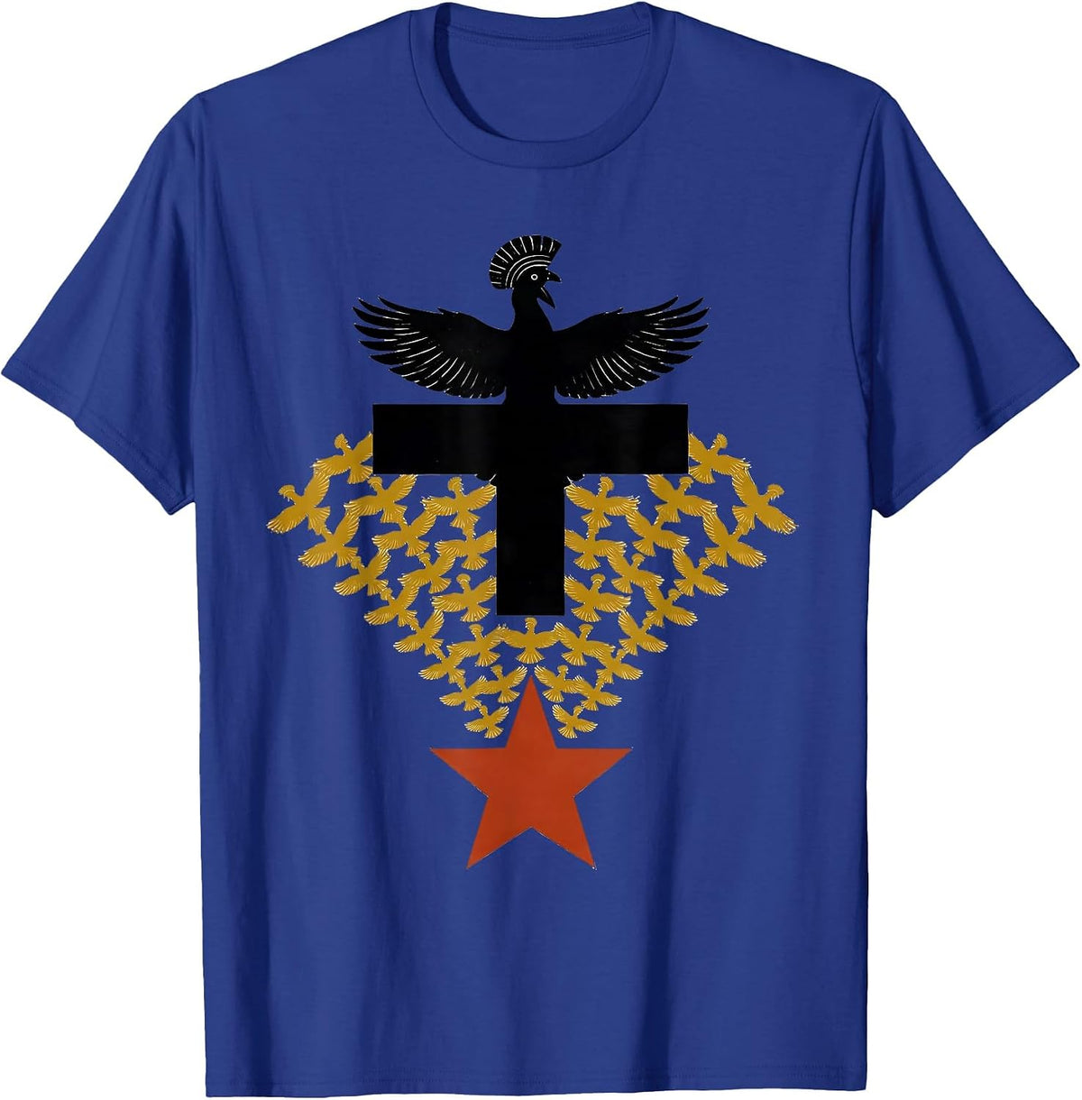 Sankofa Bird Equality Greater Than Division Antiracism T-Shirt - Royal Blue