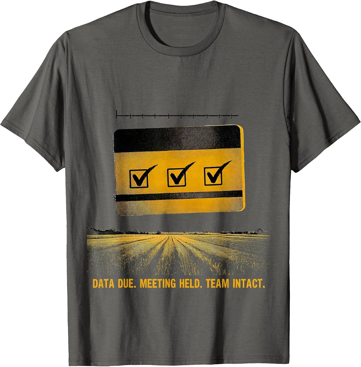 Data Due Meeting Held Team Intact Special Education Teacher T-Shirt - Asphalt Grey
