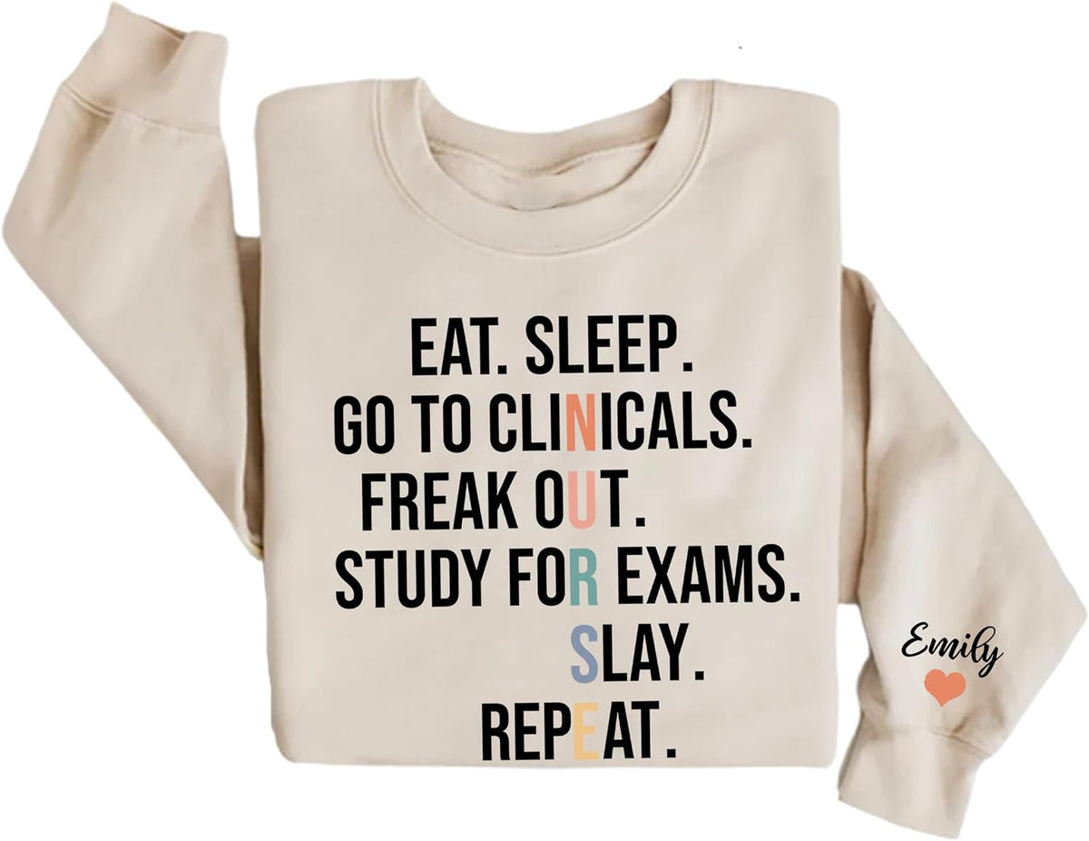 IZI POD Personalized Nurse Sweatshirt - ICU Nurse RN Gift - Nurse Sweatshirt 18