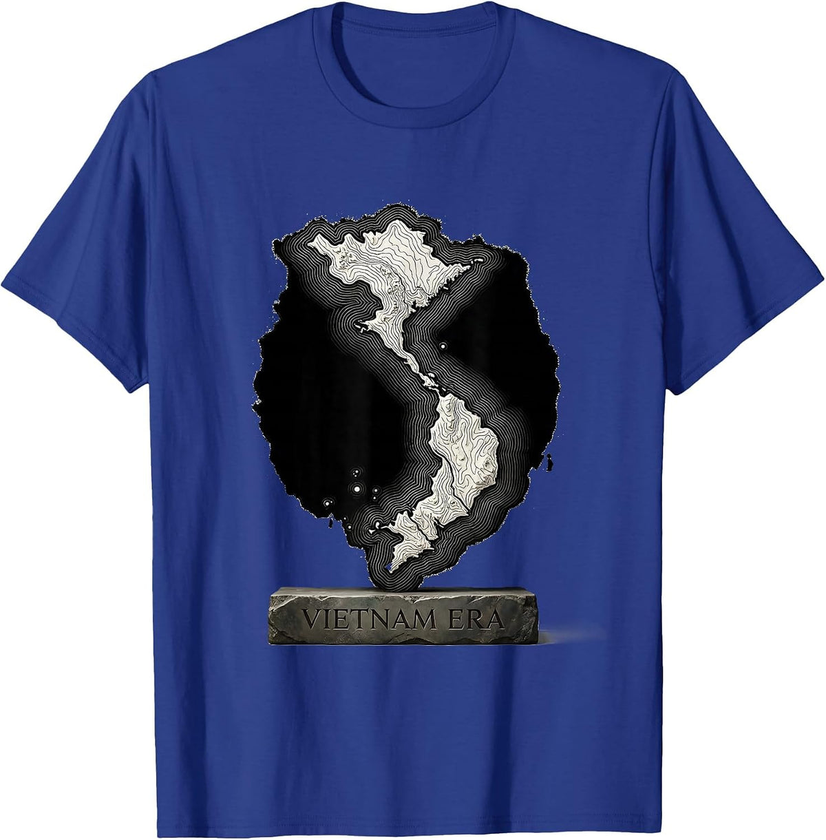Vietnam Era Vintage Military Veteran Patriotic T-Shirt - Royal Blue