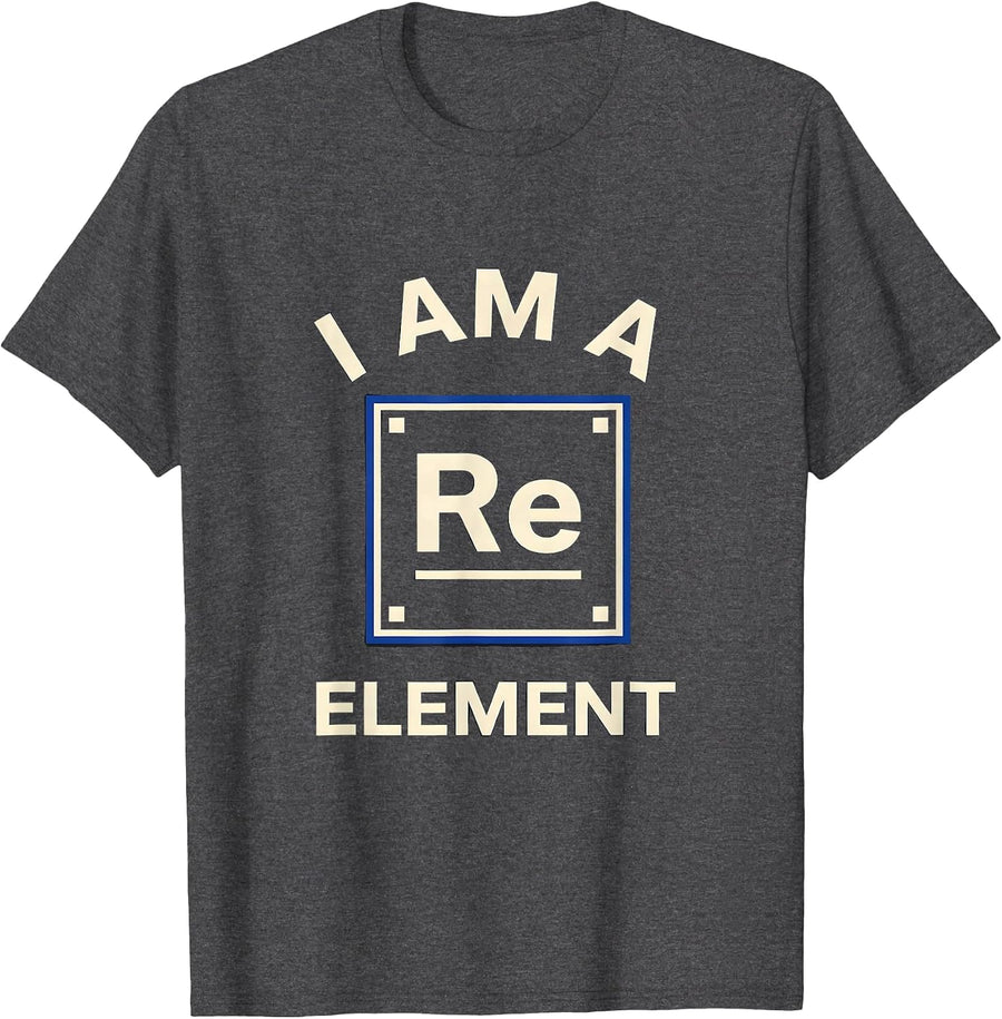 Men's I Am A Rare Element Funny Chemistry Teacher Science Humor T-Shirt - Dark Heather Grey
