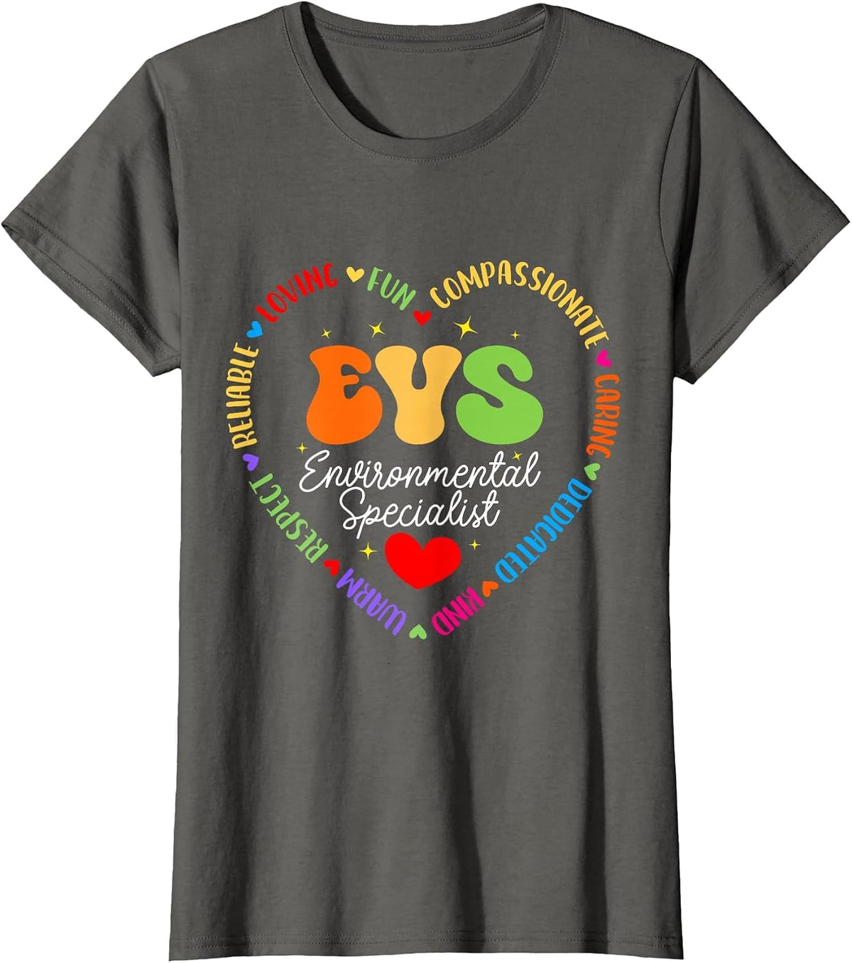 EVS Environmental Specialist Appreciation EVS Week T-Shirt - Asphalt Grey