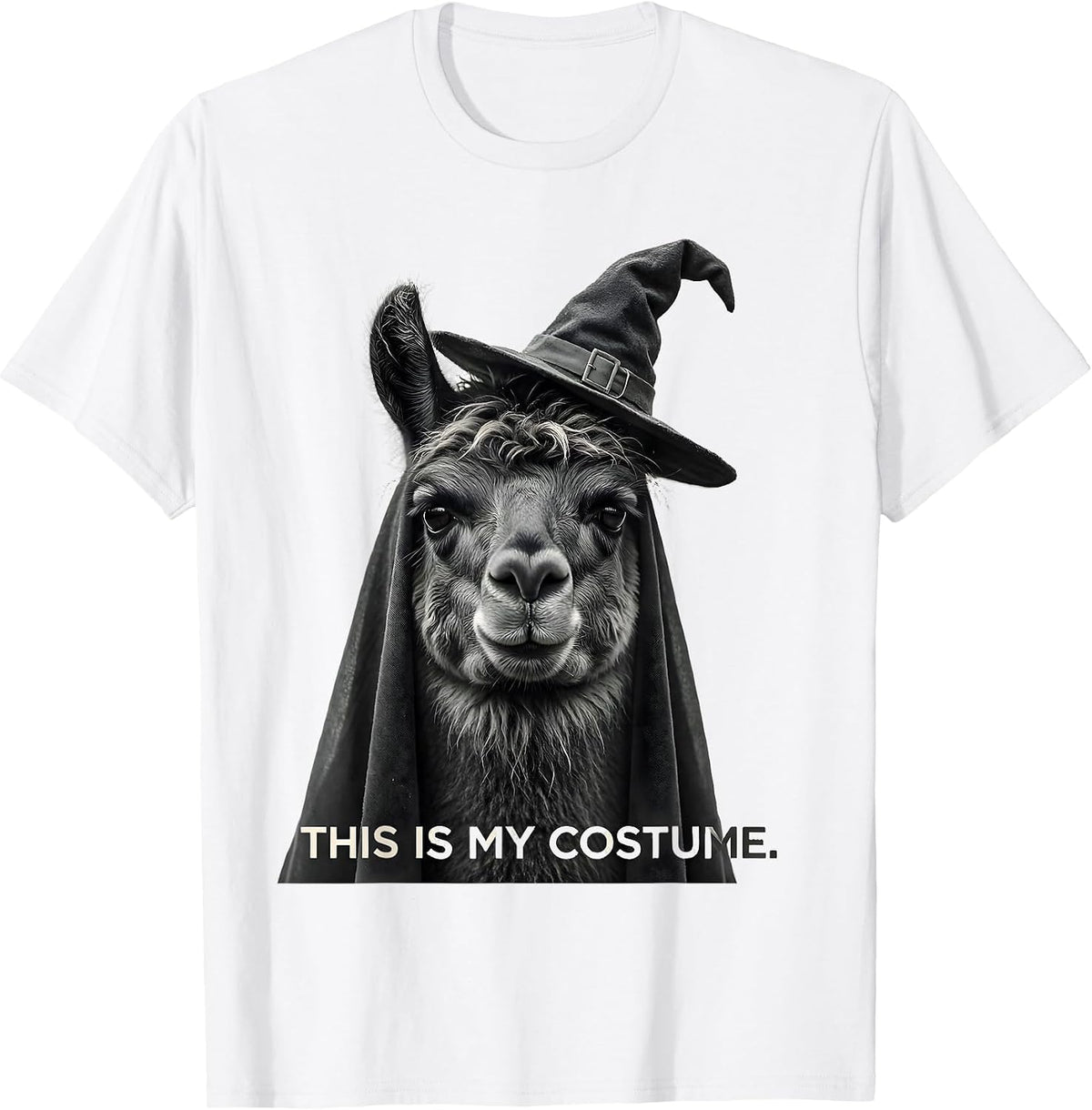 Men's This Is My Costume Funny Llama Halloween Novelty T-Shirt - White