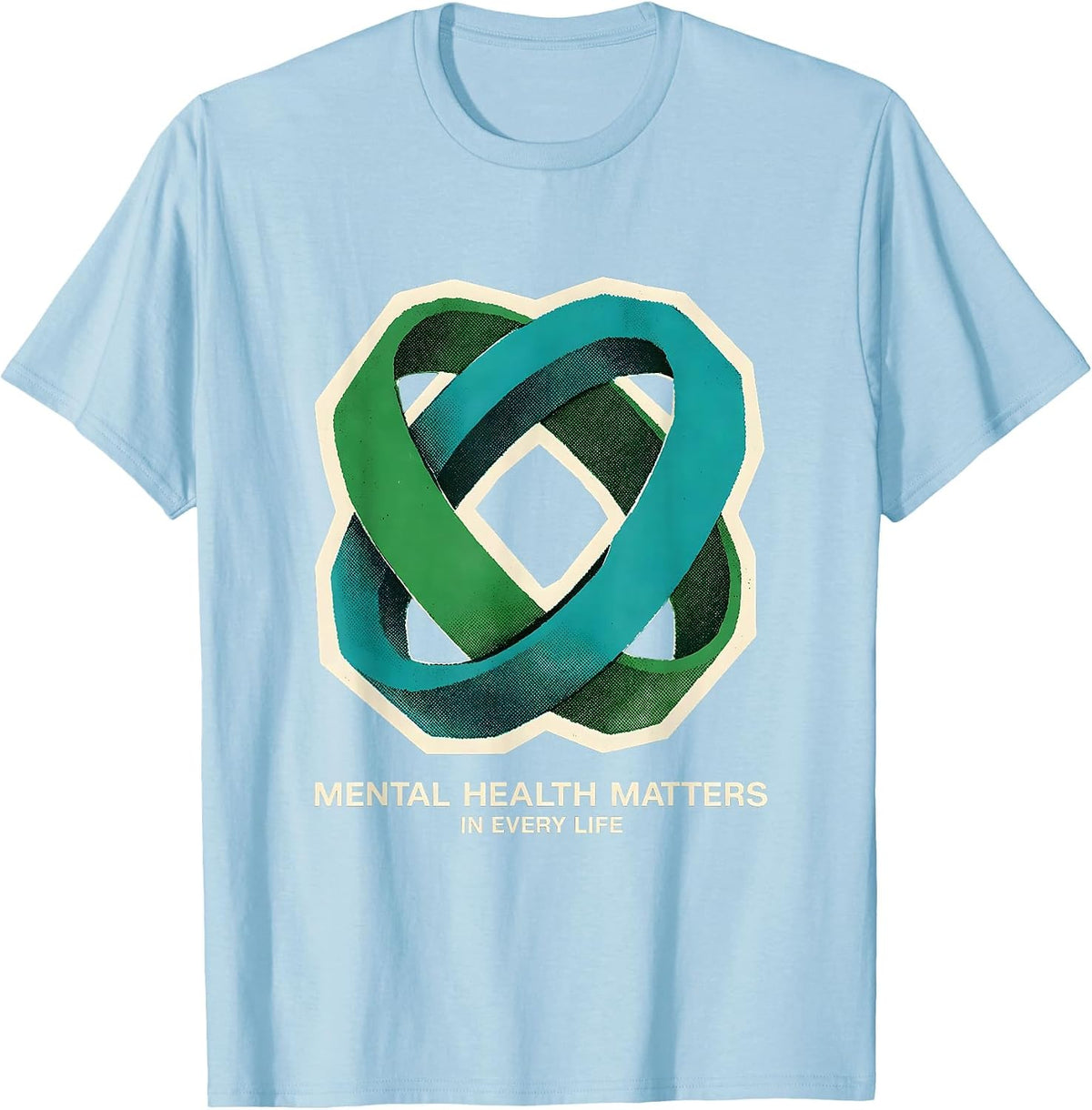 Men's Mental Health Matters In Every Life Awareness Support Squad T-Shirt - Baby Blue