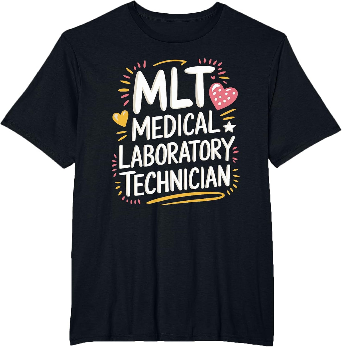 MLT Medical Laboratory Technician, Lab Technician Lab Week T-Shirt - Black