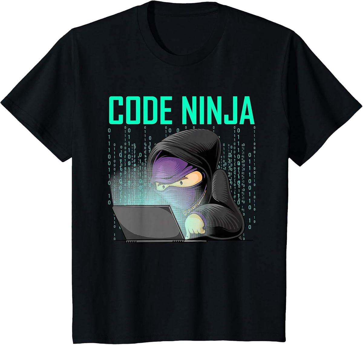 Cool Computer Programmer Art for Men Women Web Coding Geek T-Shirt - Black