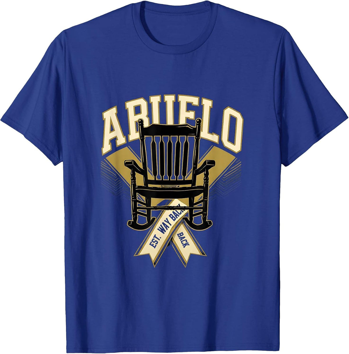 Abuelo Est. Way Back Grandfather Pride Design T-Shirt - Royal Blue