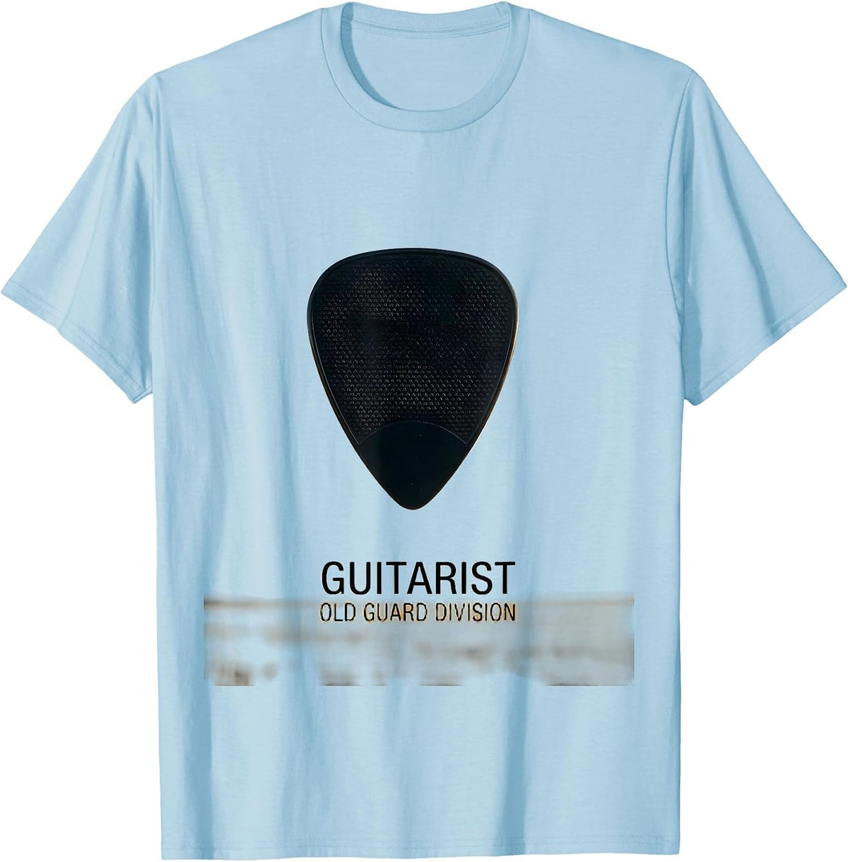 Men's Guitarist Old Guard Division Funny Guitar Player Gift T-Shirt - Baby Blue
